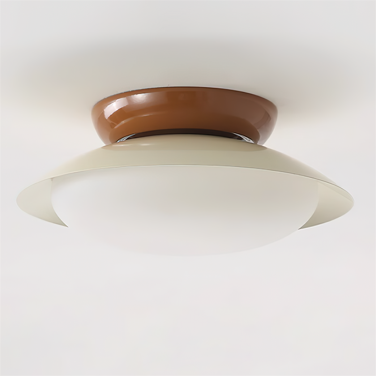 LIGHTS & BRIGHTS | Mid-Century Green LED Ceiling Light