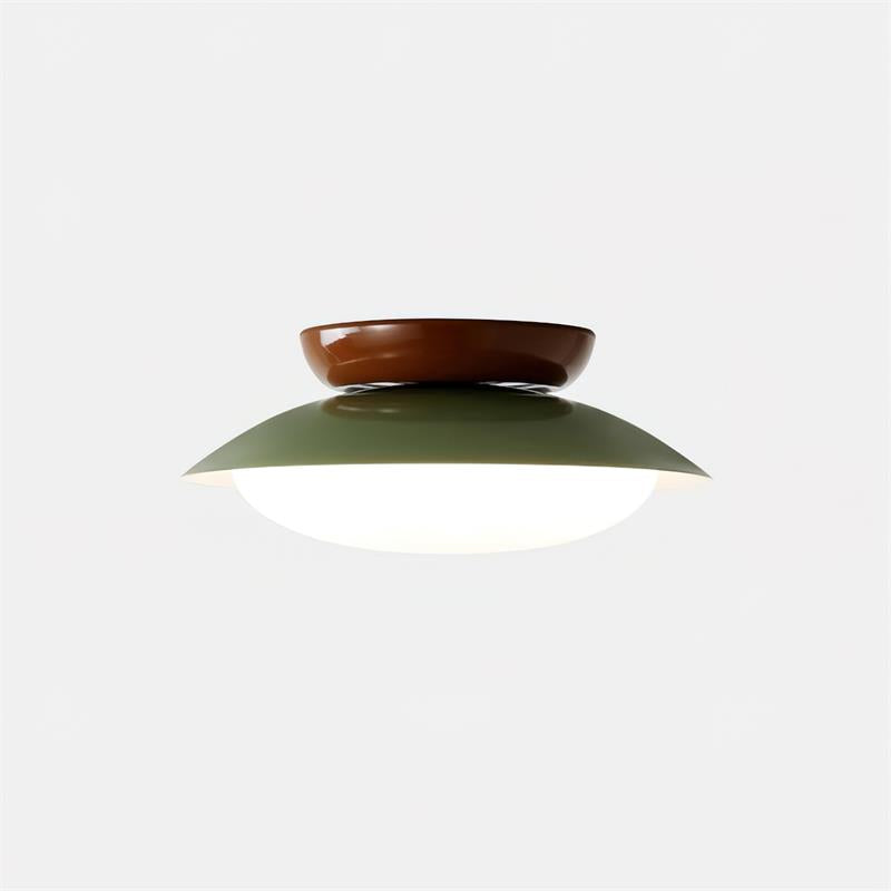 LIGHTS & BRIGHTS | Mid-Century Green LED Ceiling Light
