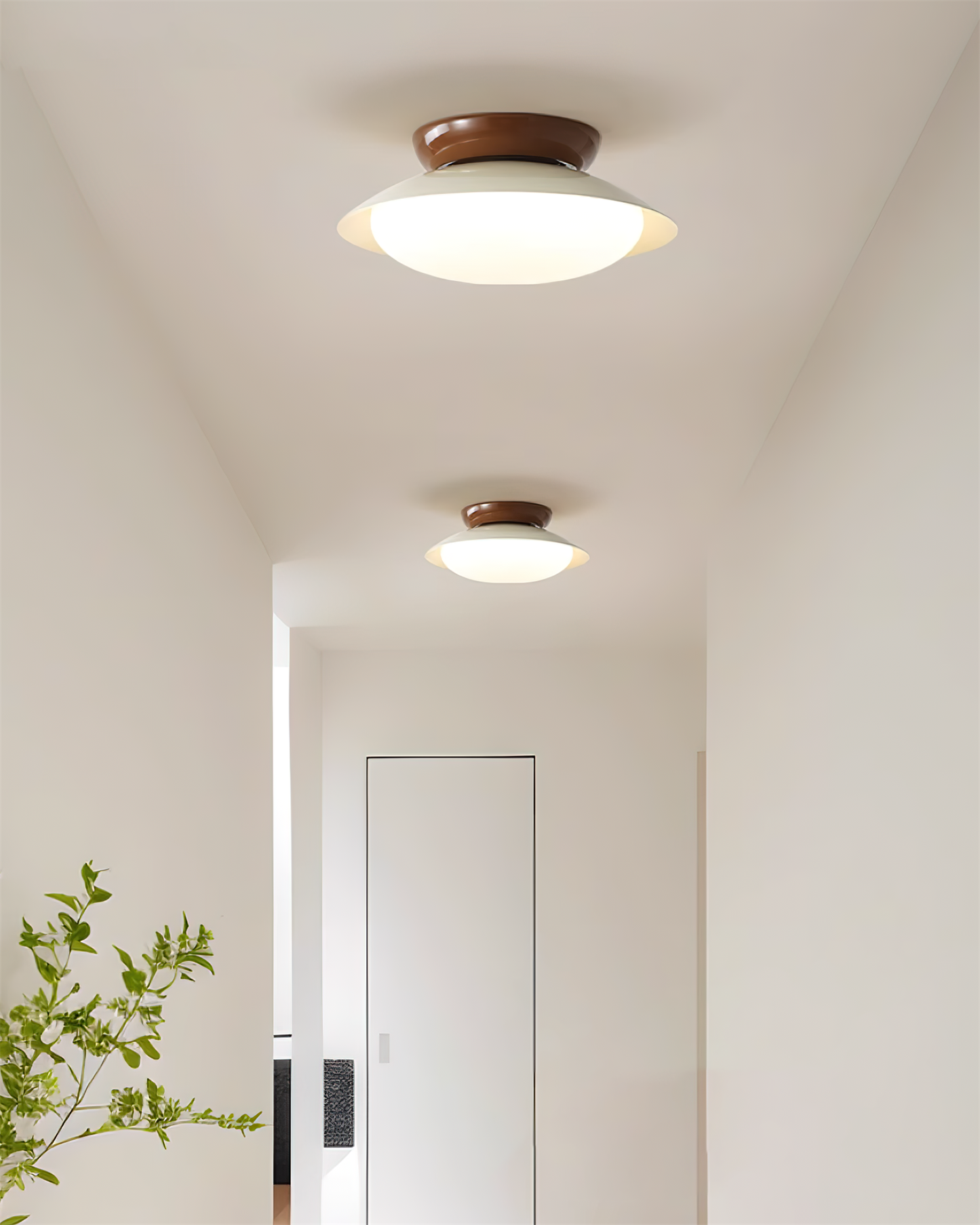 LIGHTS & BRIGHTS | Mid-Century Green LED Ceiling Light