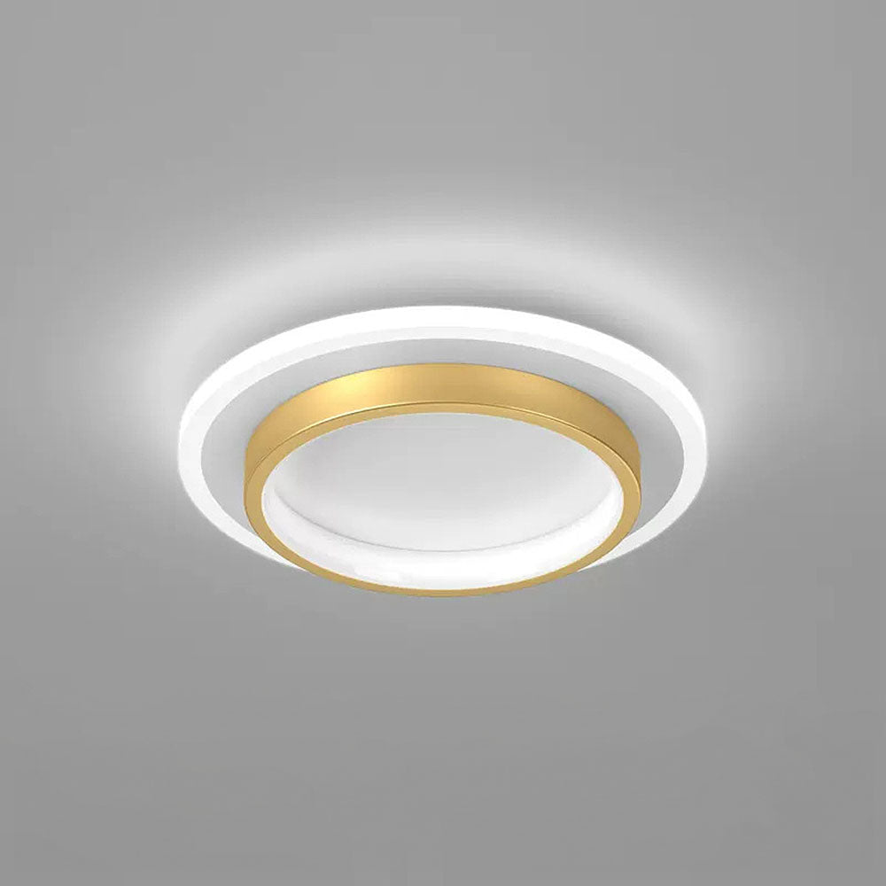 Lights & Brights Modern Round Slim LED Ceiling Light – Iron & Acrylic