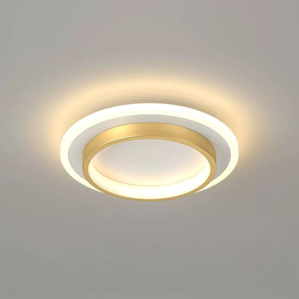 Lights & Brights Modern Round Slim LED Ceiling Light – Iron & Acrylic