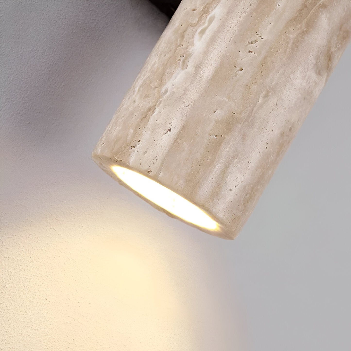 Lights & Brights Japandi Travertine Stone Wall Light – Up & Down