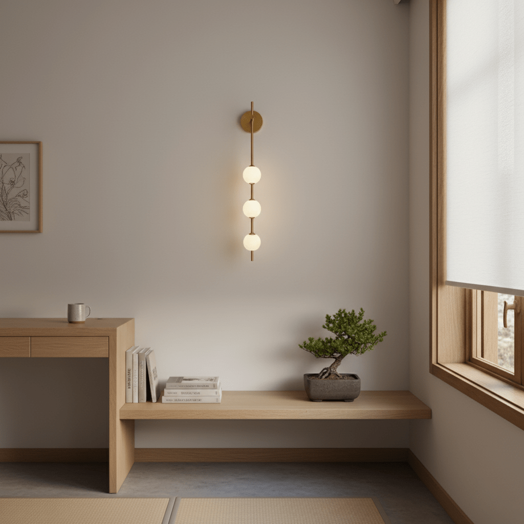 Lights & Brights Vertical Globe LED Wall Sconce – Metal & Glass