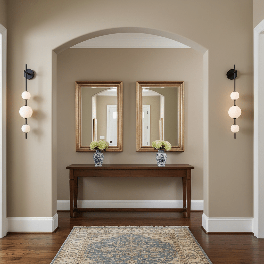 Lights & Brights Vertical Globe LED Wall Sconce – Metal & Glass