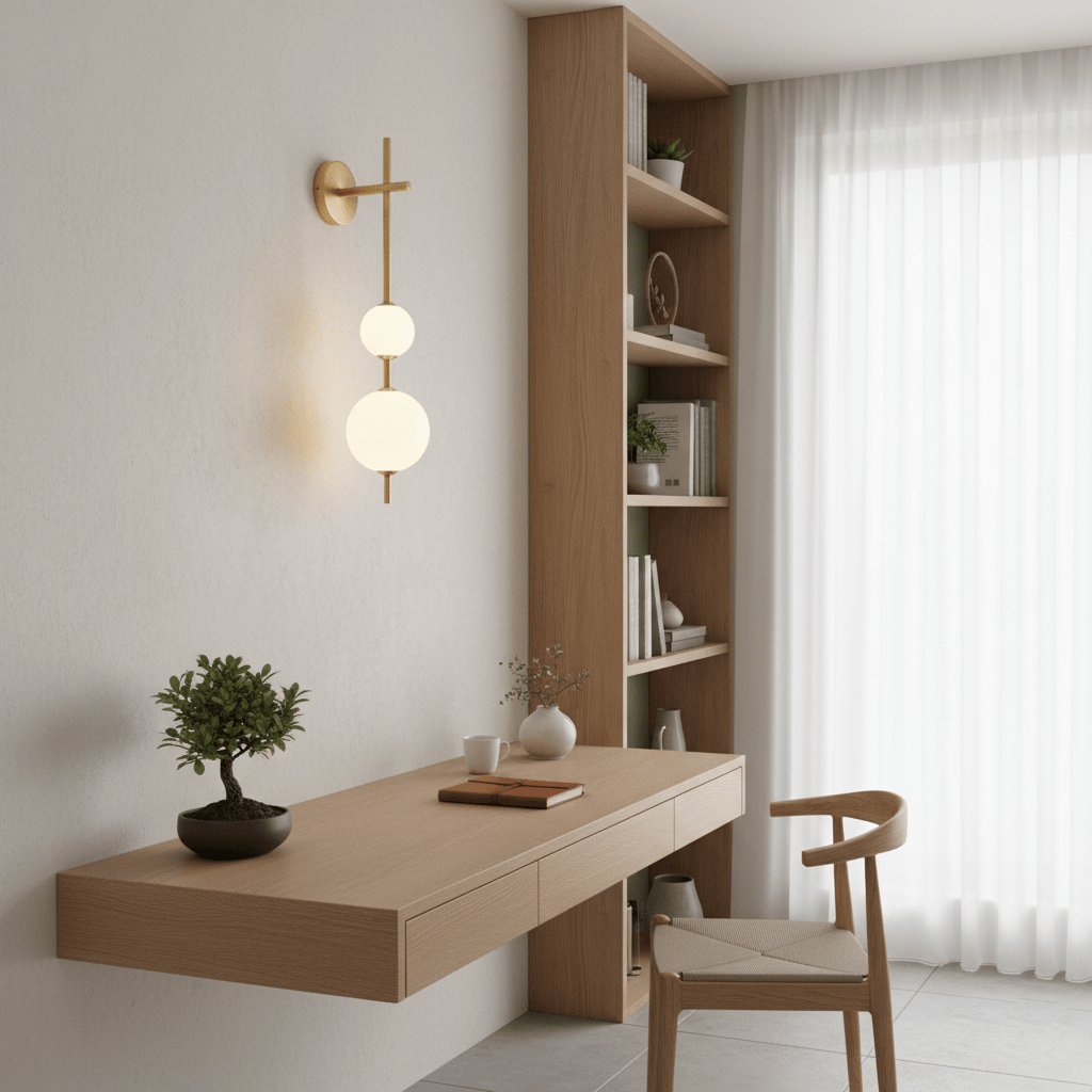 Lights & Brights Vertical Globe LED Wall Sconce – Metal & Glass