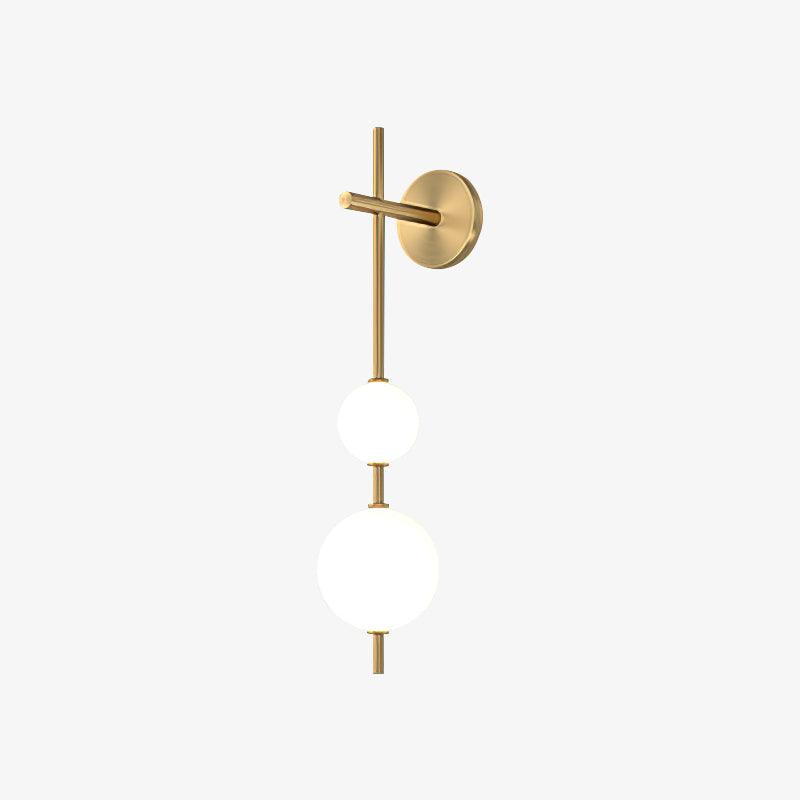 Lights & Brights Vertical Globe LED Wall Sconce – Metal & Glass