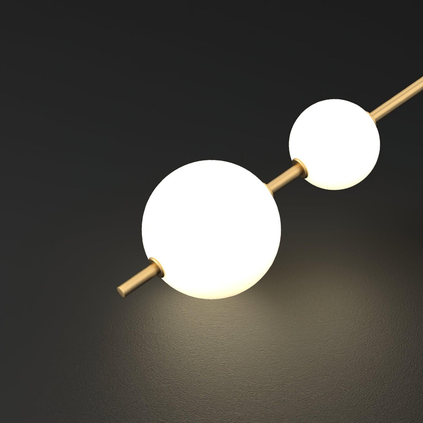 Lights & Brights Vertical Globe LED Wall Sconce – Metal & Glass