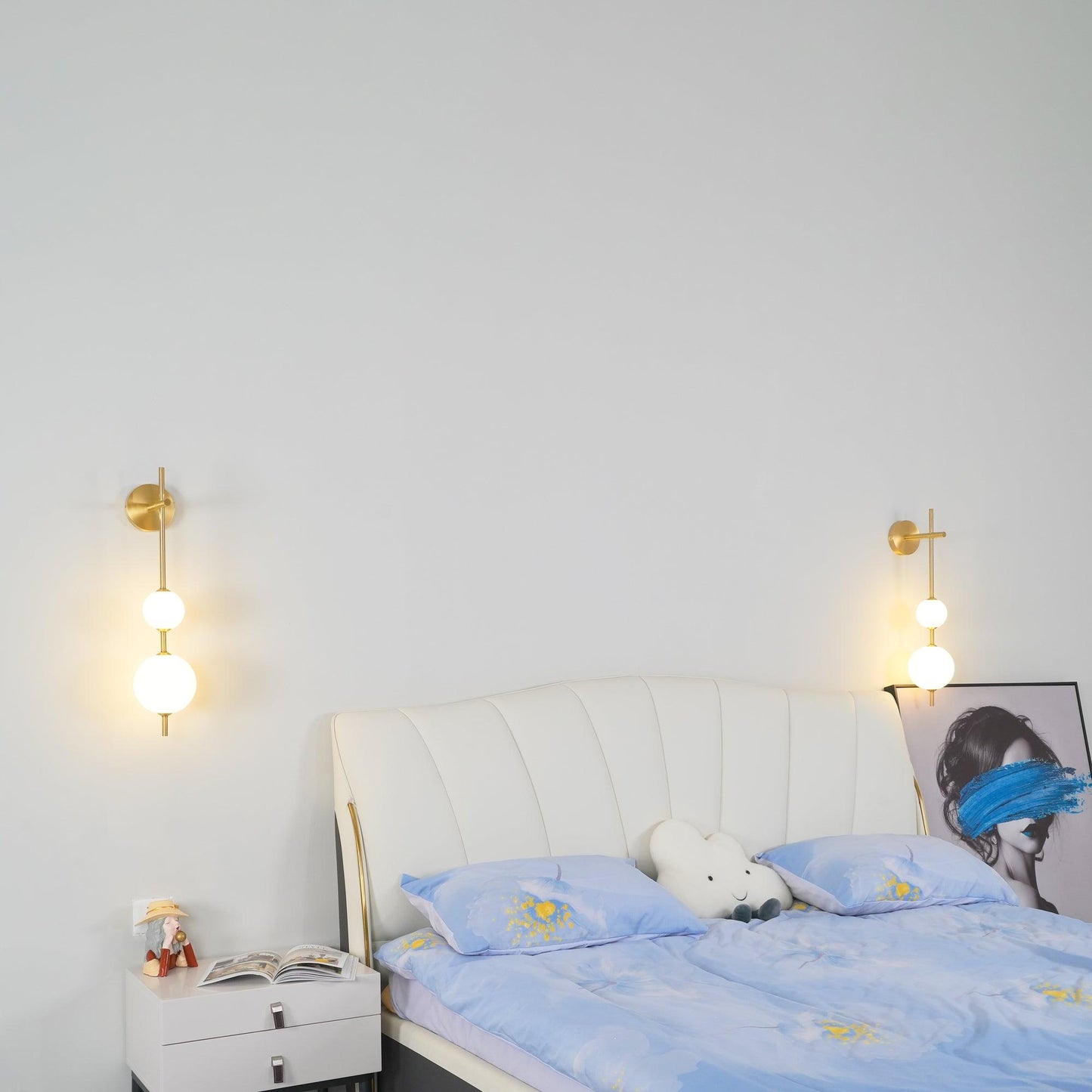 Lights & Brights Vertical Globe LED Wall Sconce – Metal & Glass