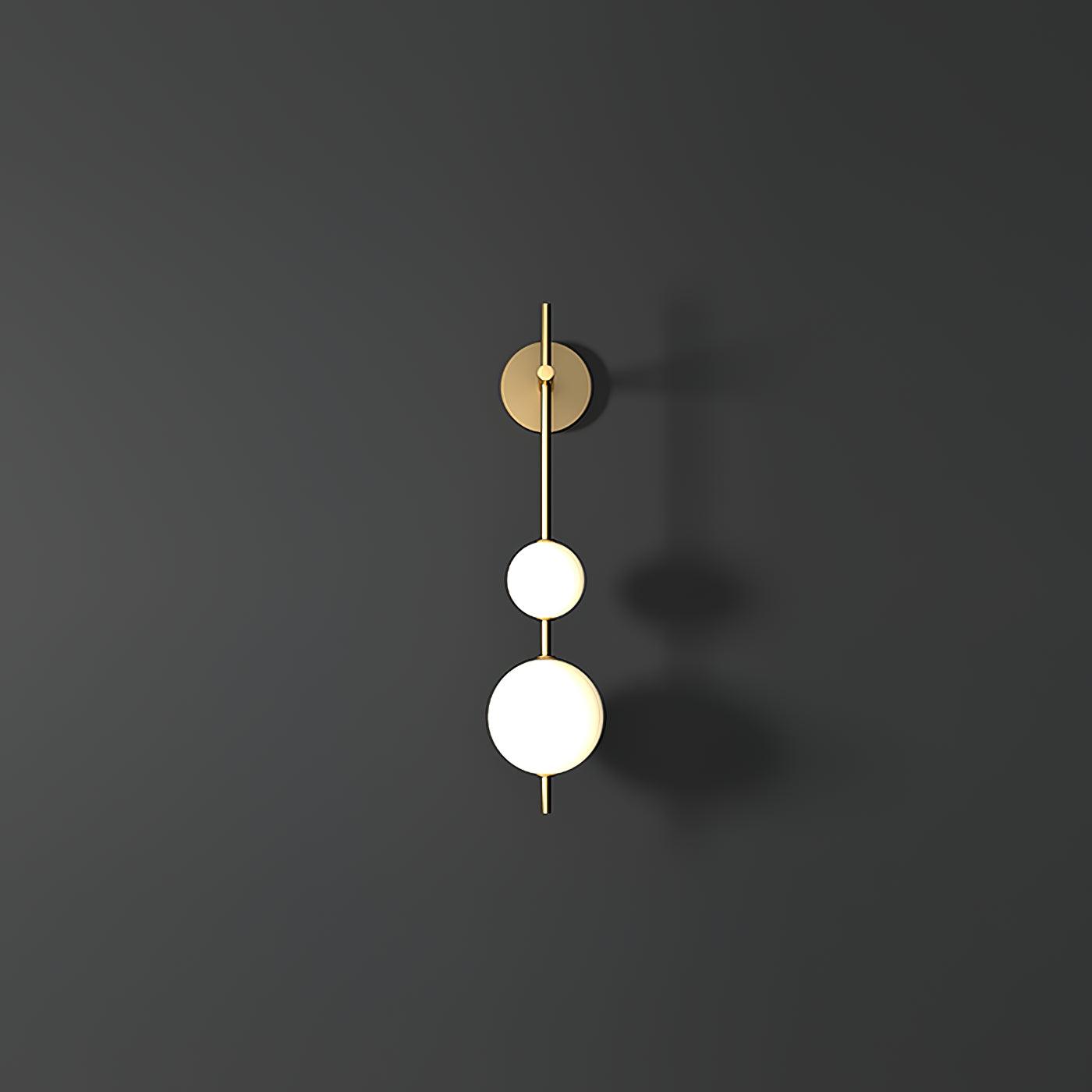 Lights & Brights Vertical Globe LED Wall Sconce – Metal & Glass