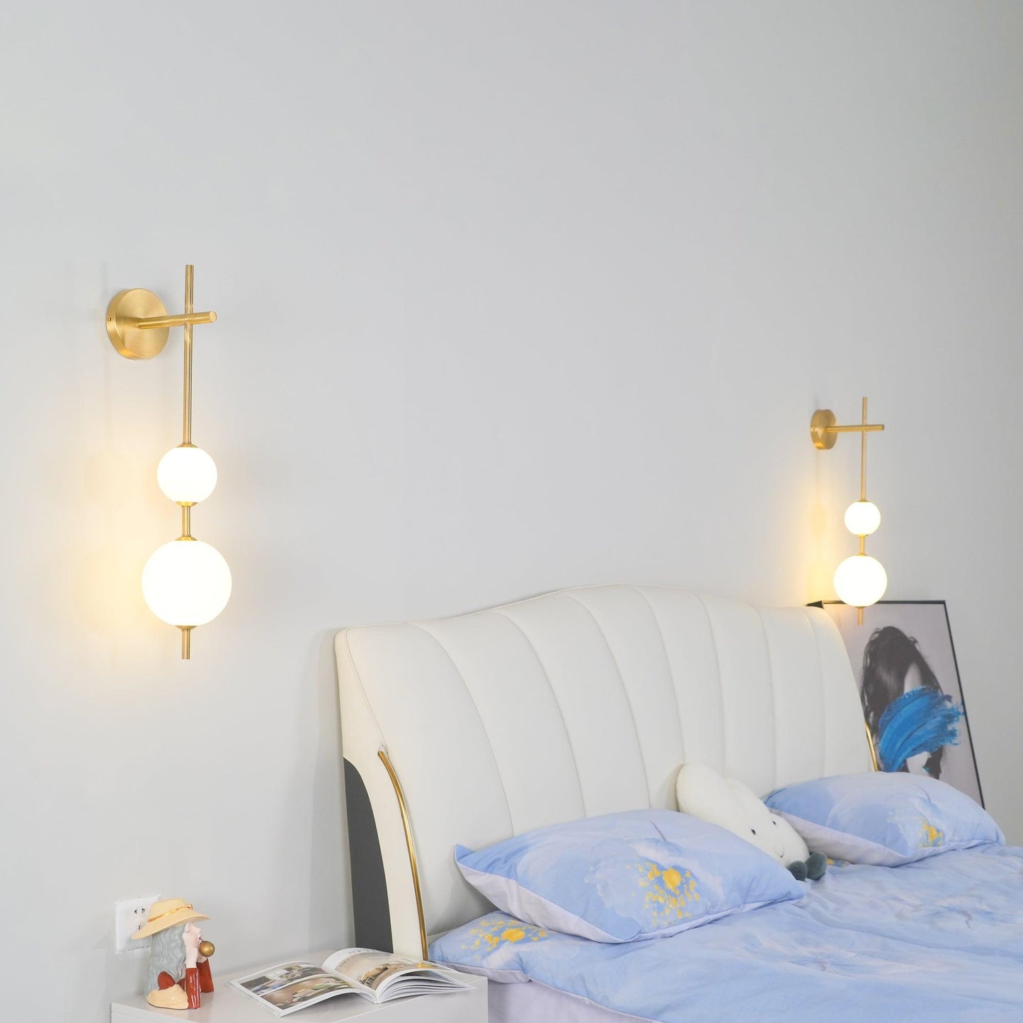 Lights & Brights Vertical Globe LED Wall Sconce – Metal & Glass