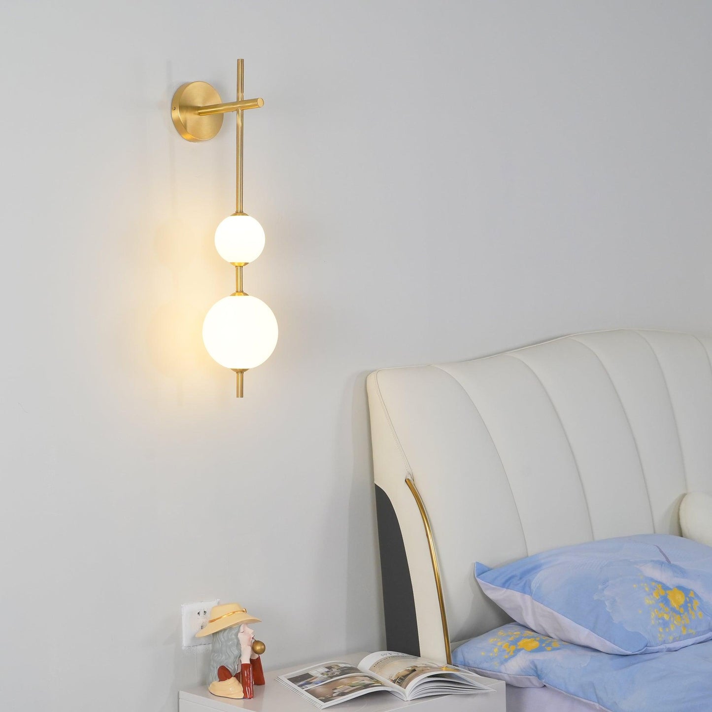Lights & Brights Vertical Globe LED Wall Sconce – Metal & Glass
