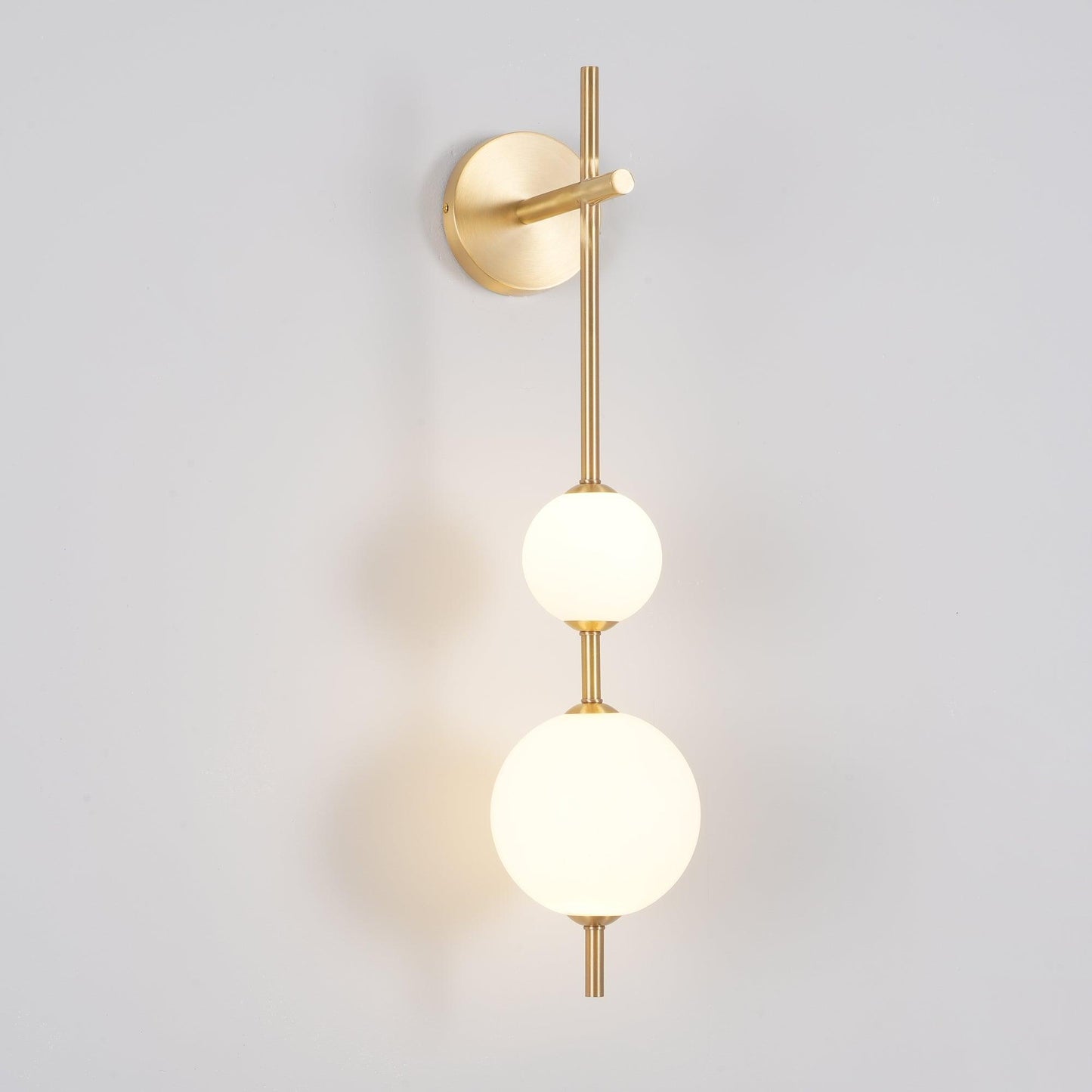 Lights & Brights Vertical Globe LED Wall Sconce – Metal & Glass