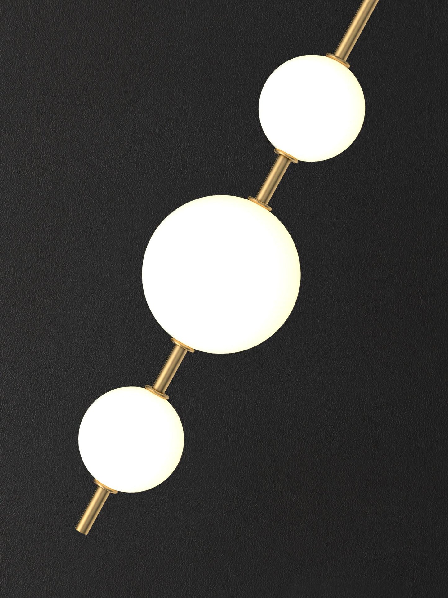 Lights & Brights Vertical Globe LED Wall Sconce – Metal & Glass