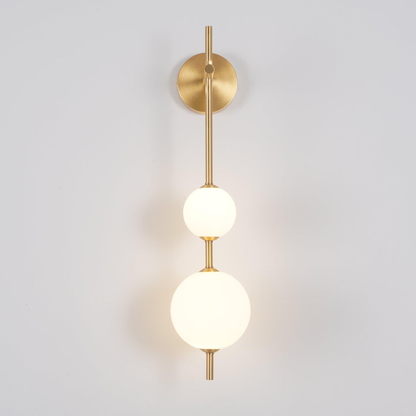 Lights & Brights Vertical Globe LED Wall Sconce – Metal & Glass