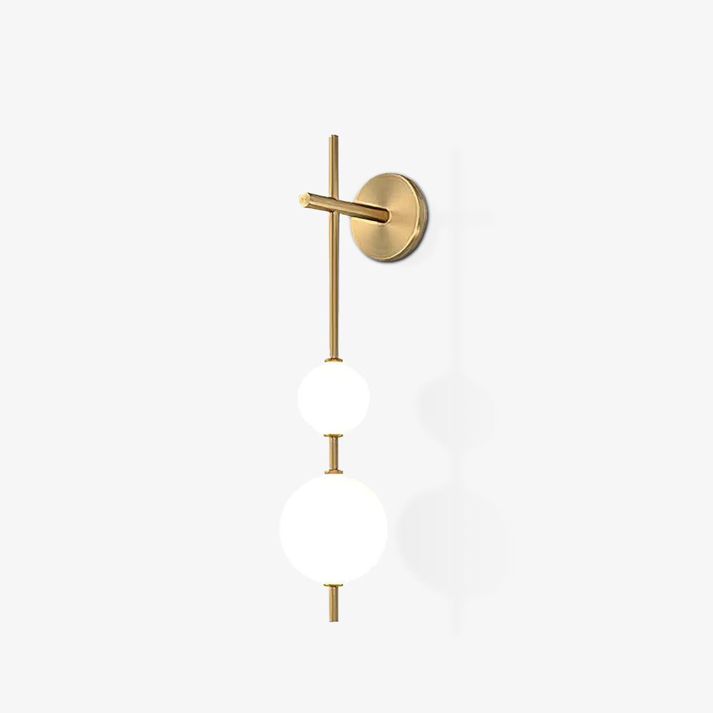 Lights & Brights Vertical Globe LED Wall Sconce – Metal & Glass