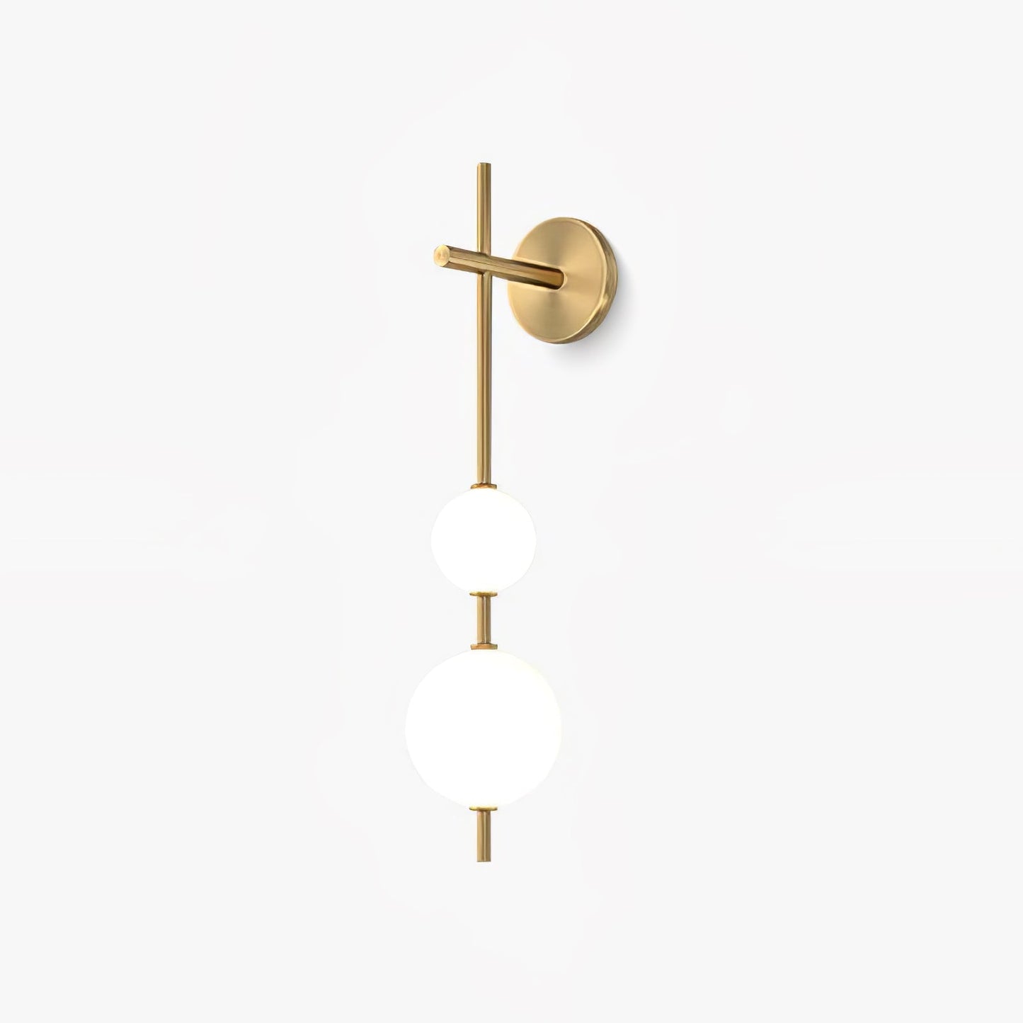 Lights & Brights Vertical Globe LED Wall Sconce – Metal & Glass