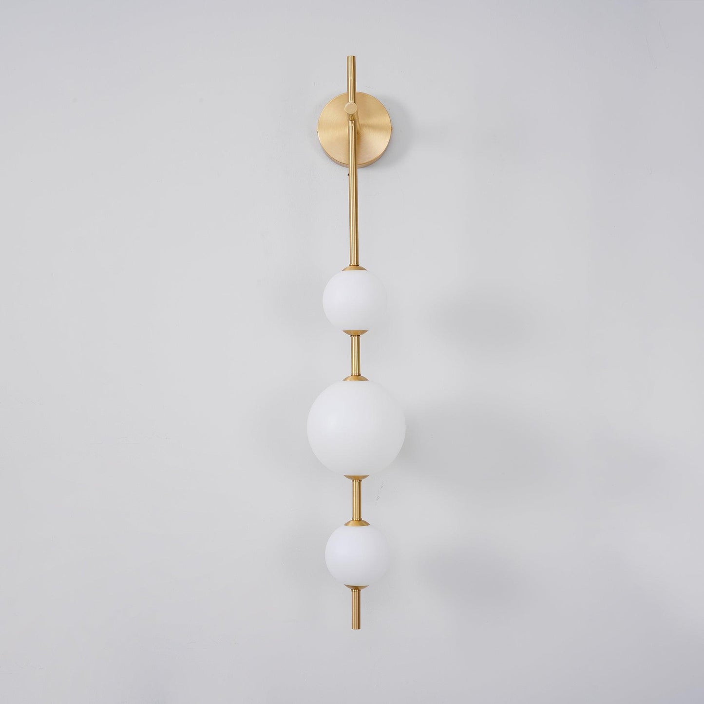 Lights & Brights Vertical Globe LED Wall Sconce – Metal & Glass