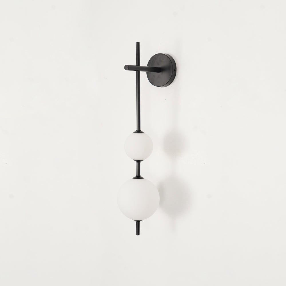 Lights & Brights Vertical Globe LED Wall Sconce – Metal & Glass