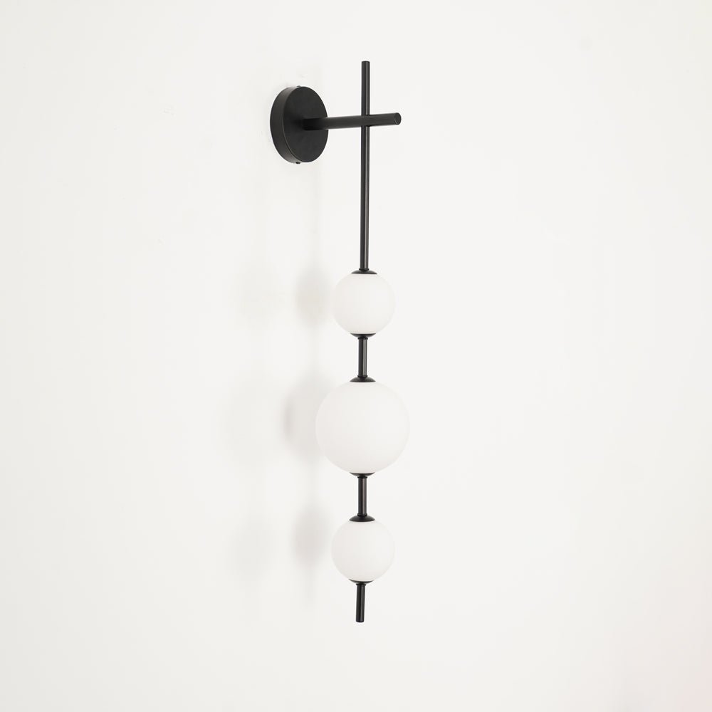 Lights & Brights Vertical Globe LED Wall Sconce – Metal & Glass