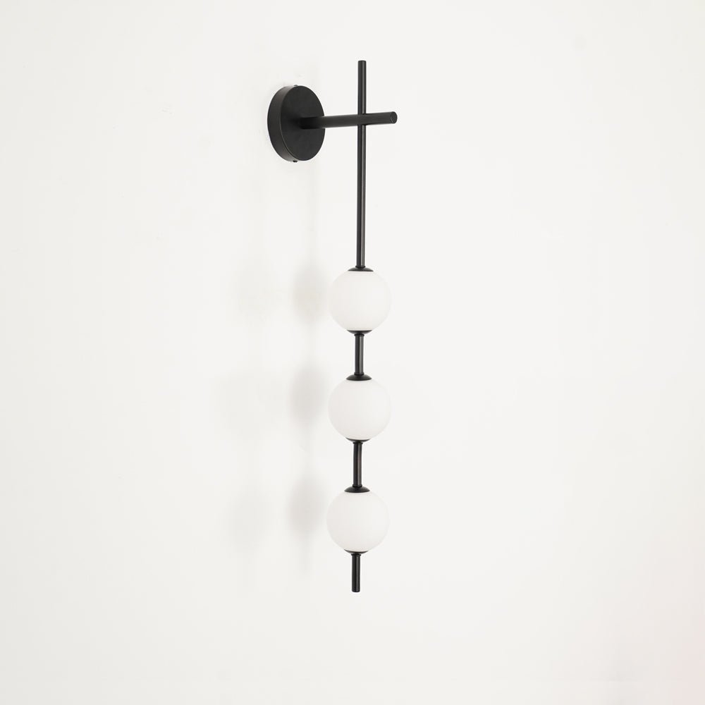 Lights & Brights Vertical Globe LED Wall Sconce – Metal & Glass