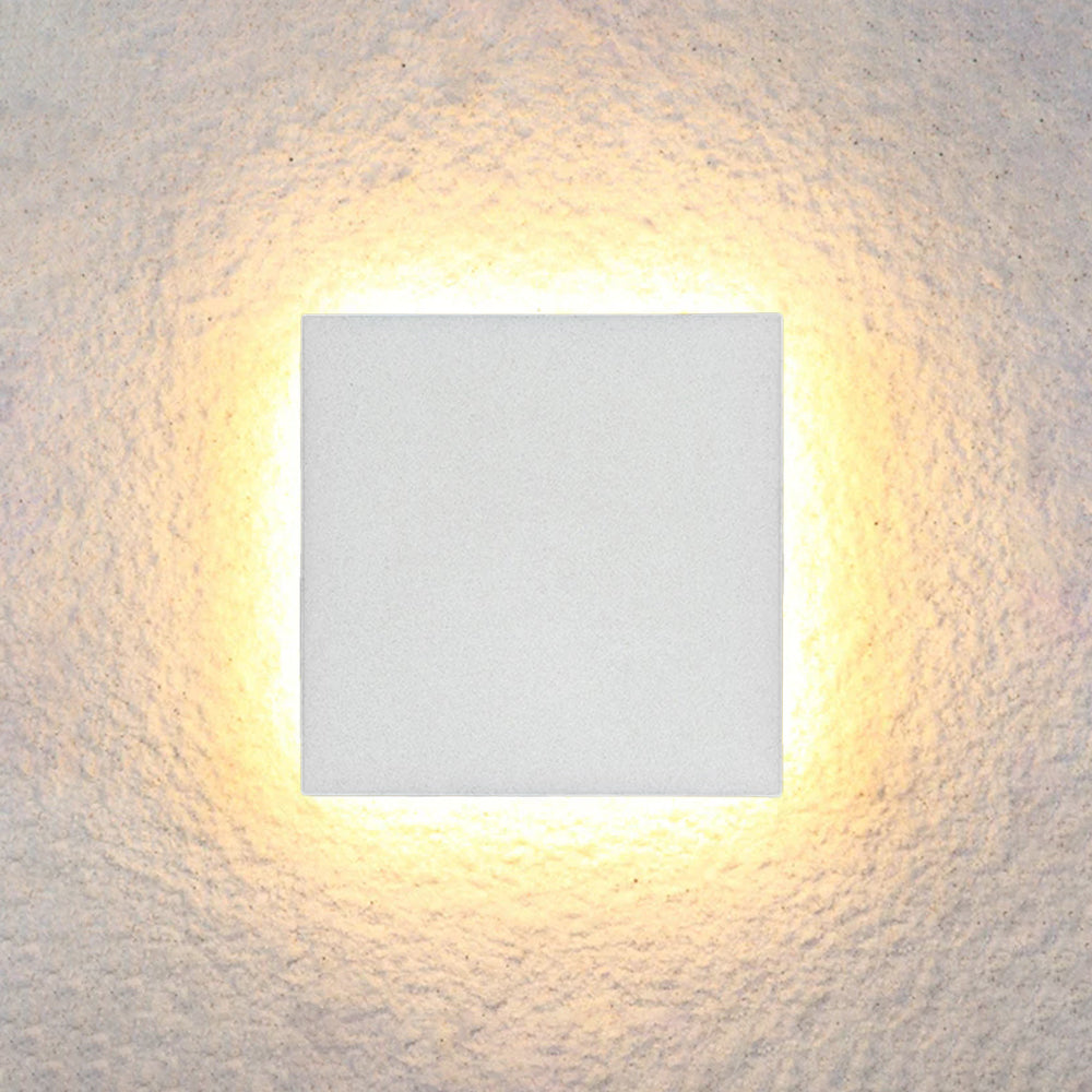 LIGHTS & BRIGHTS | Minimalist Indoor LED Wall Light – Round & Square Design, Black or White