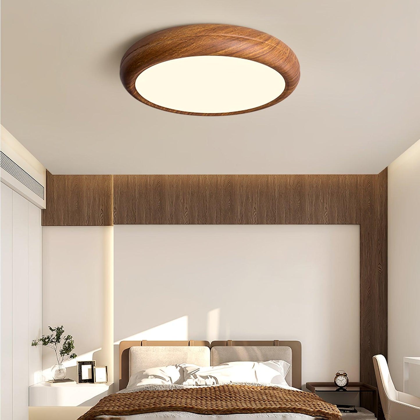 LIGHTS & BRIGHTS | Nordic Wood Grain LED Flush Ceiling Light
