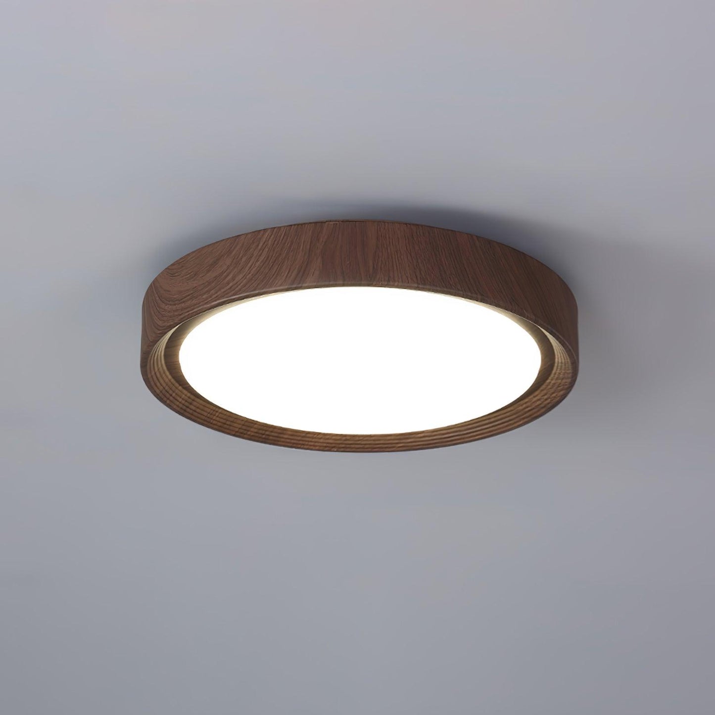 LIGHTS & BRIGHTS | Nordic Wood Grain LED Flush Ceiling Light
