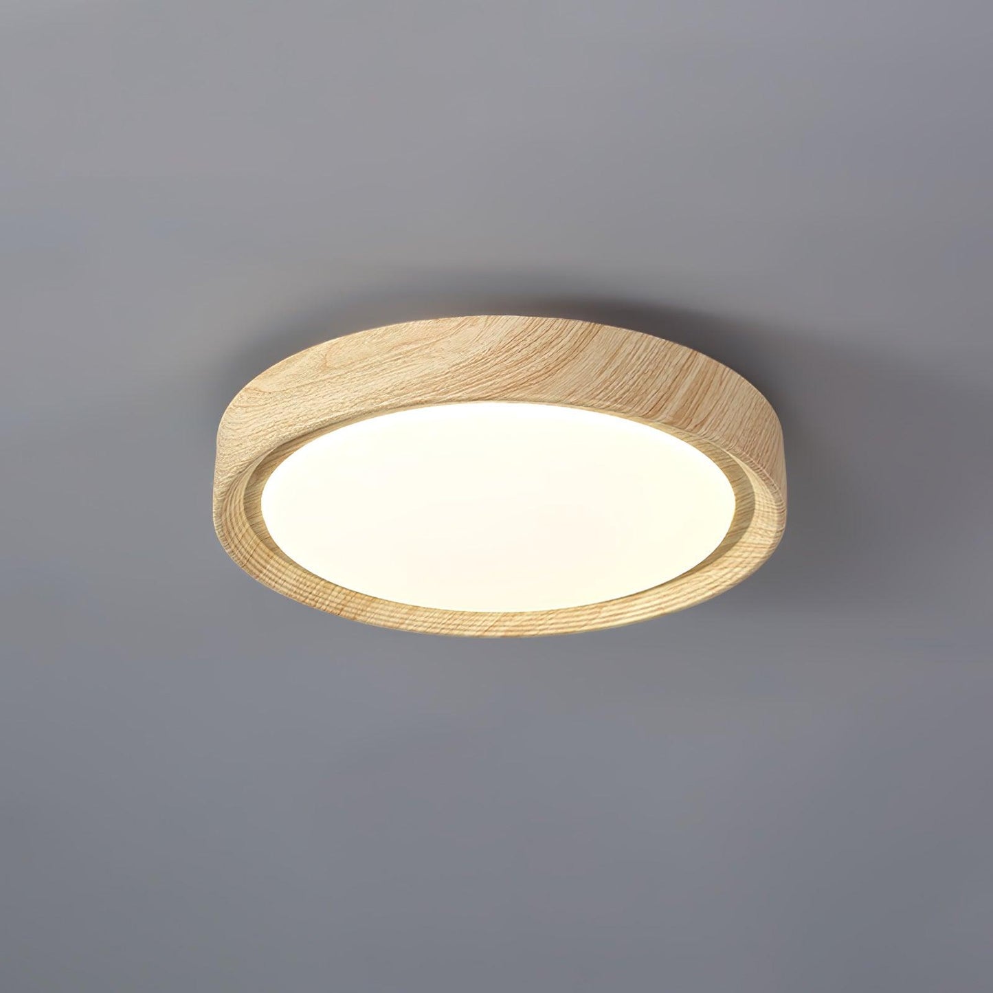 LIGHTS & BRIGHTS | Nordic Wood Grain LED Flush Ceiling Light