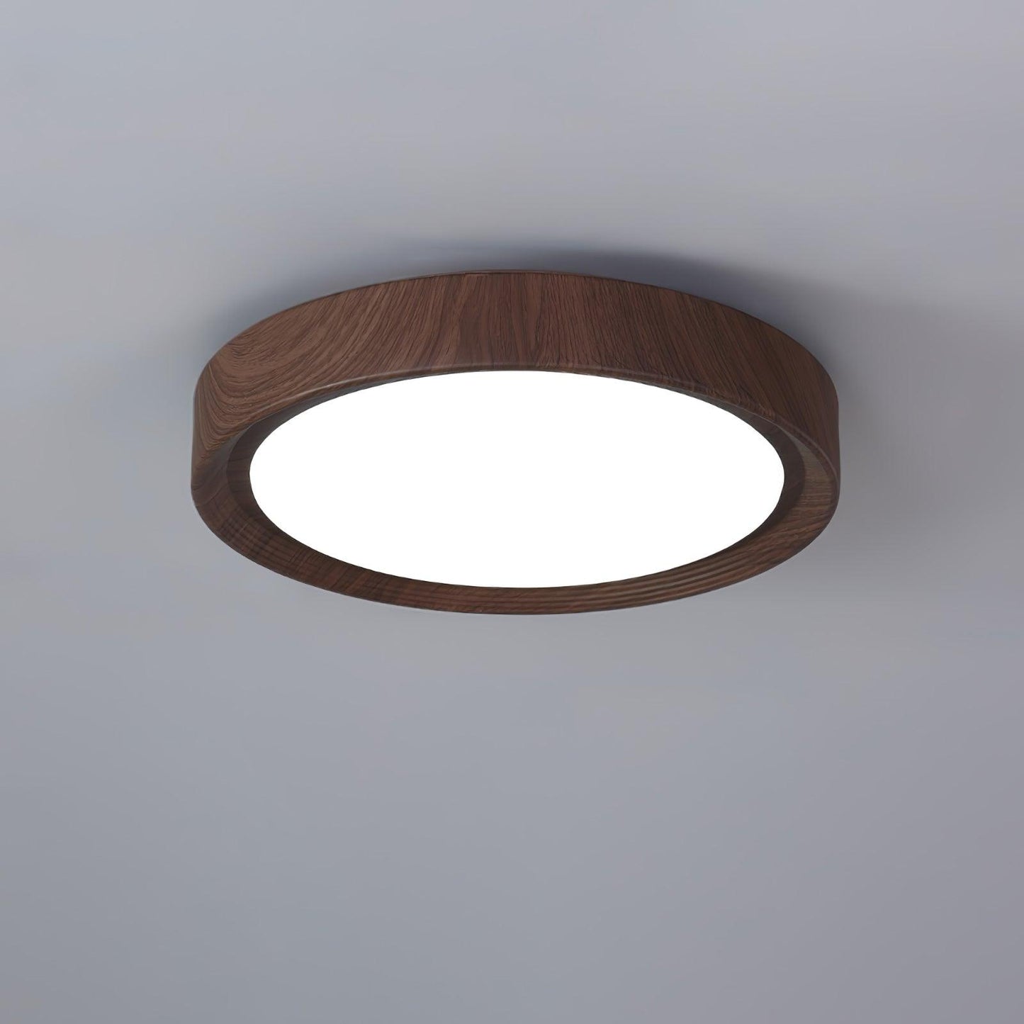 LIGHTS & BRIGHTS | Nordic Wood Grain LED Flush Ceiling Light