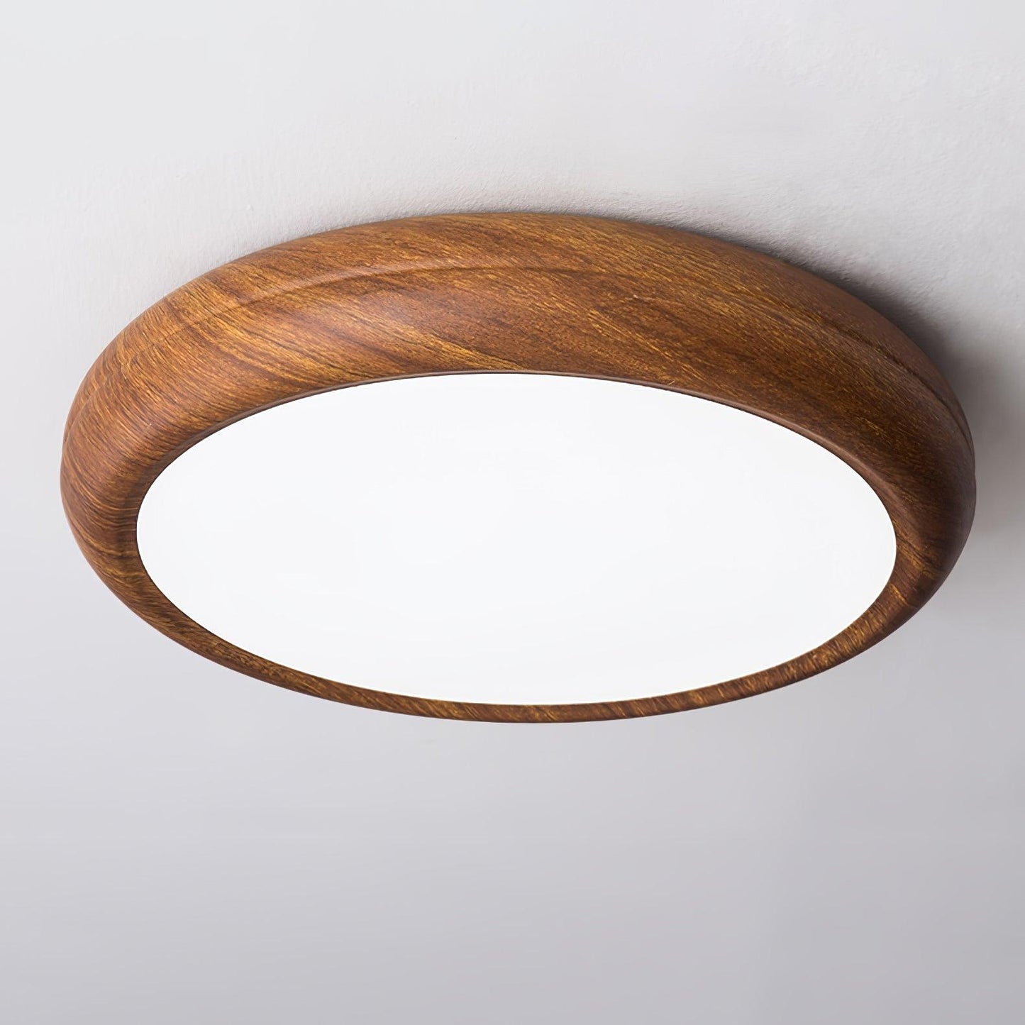 LIGHTS & BRIGHTS | Nordic Wood Grain LED Flush Ceiling Light