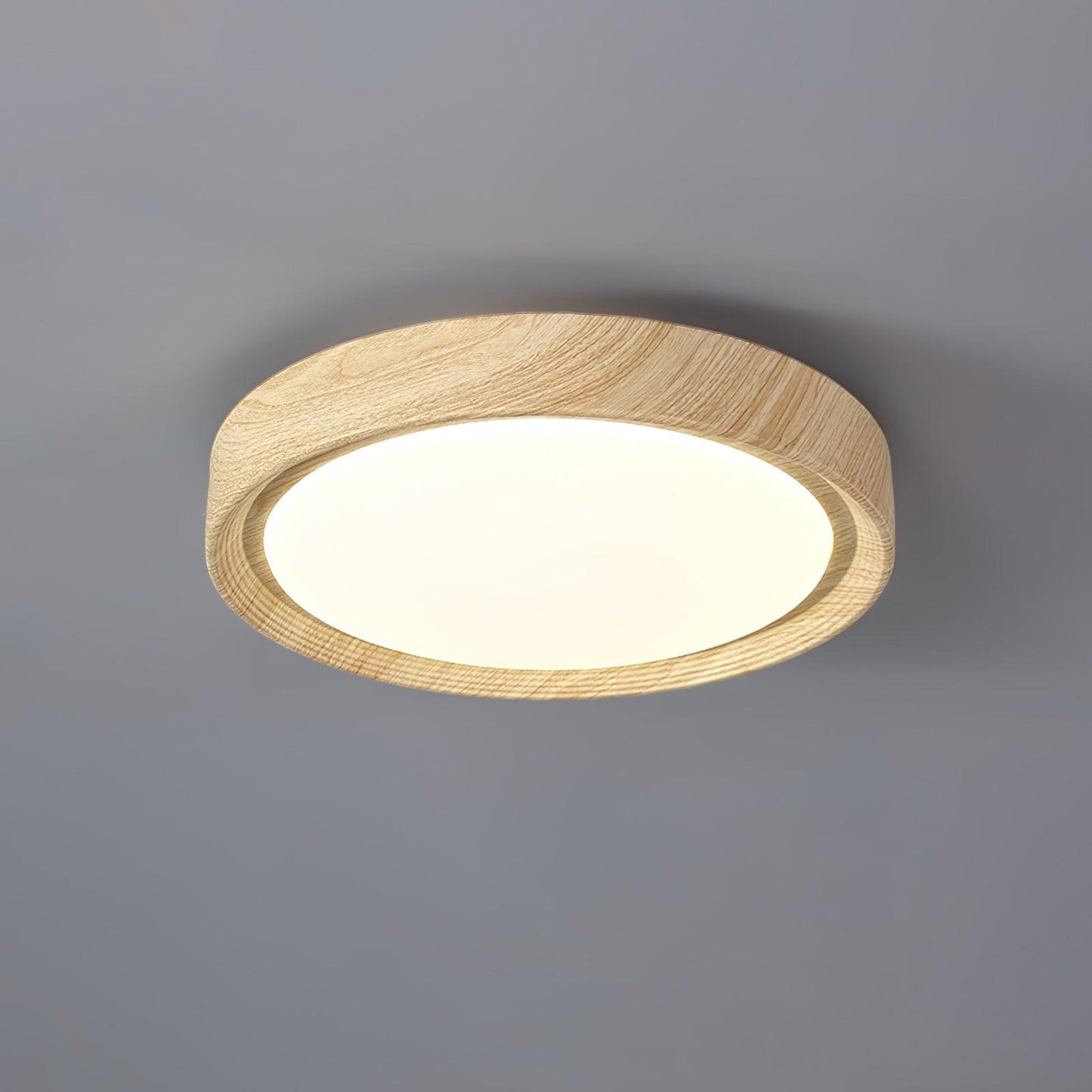 LIGHTS & BRIGHTS | Nordic Wood Grain LED Flush Ceiling Light