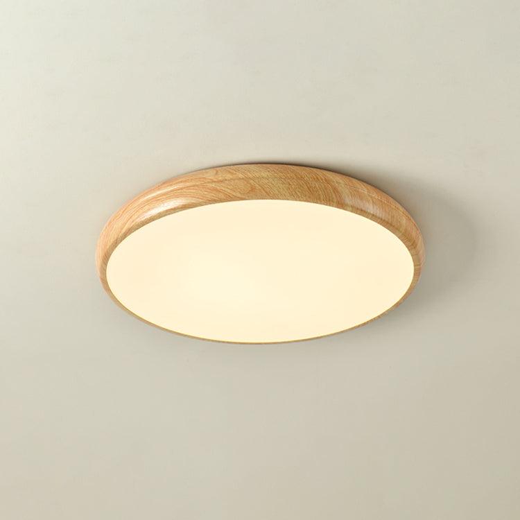 LIGHTS & BRIGHTS | Nordic Wood Grain LED Flush Ceiling Light