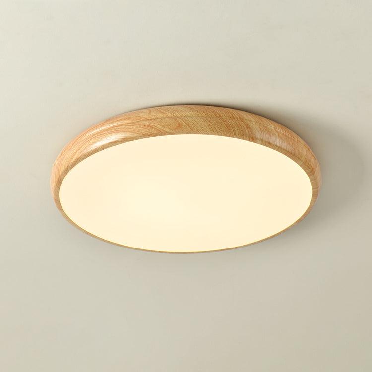 LIGHTS & BRIGHTS | Nordic Wood Grain LED Flush Ceiling Light