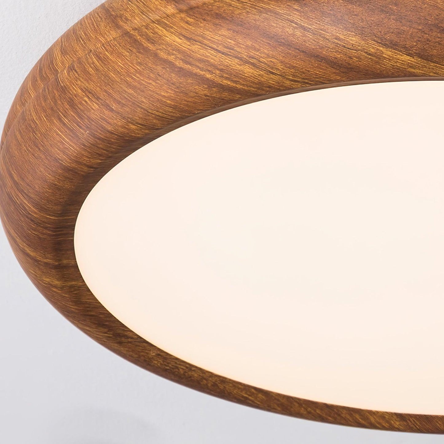 LIGHTS & BRIGHTS | Nordic Wood Grain LED Flush Ceiling Light