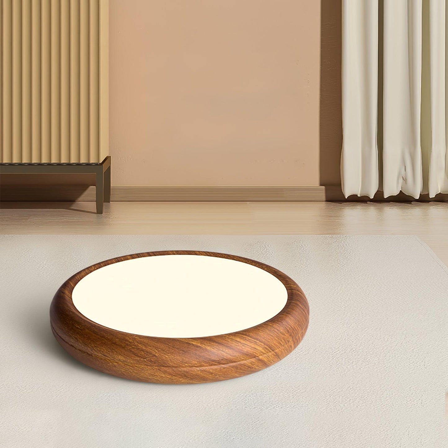 LIGHTS & BRIGHTS | Nordic Wood Grain LED Flush Ceiling Light