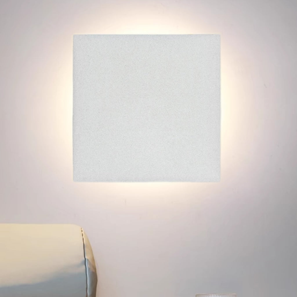 LIGHTS & BRIGHTS | Minimalist Indoor LED Wall Light – Round & Square Design, Black or White