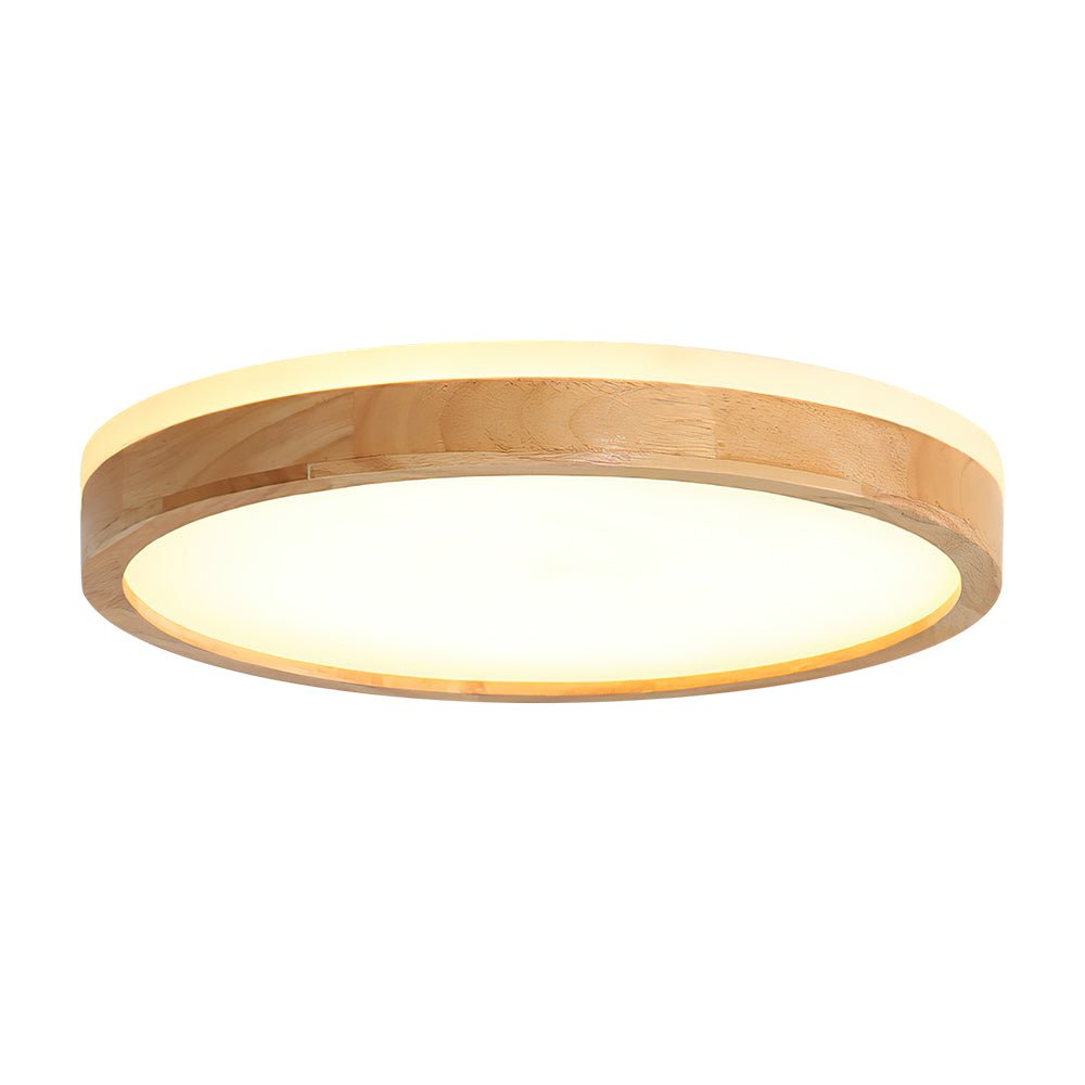 Lights & Brights Scandinavian Dimmable LED Ceiling Light – Wood & Metal