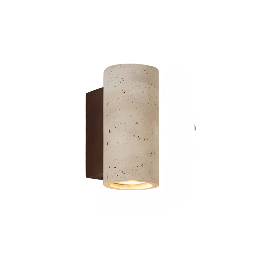 Lights & Brights Japandi Travertine Stone Wall Light – Up & Down
